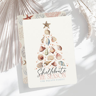 Shellebrate the Seashell Weihnachtsbaum Feiertagskarte