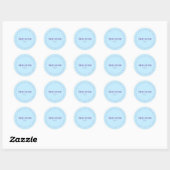 Shellfish Free Request Sticker, Light blue, Purple Runder Aufkleber (Blatt)