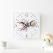 Shellfish Quadratische Wanduhr (Zuhause)