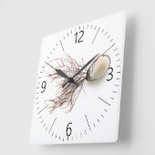 Shellfish Quadratische Wanduhr (Winkel)