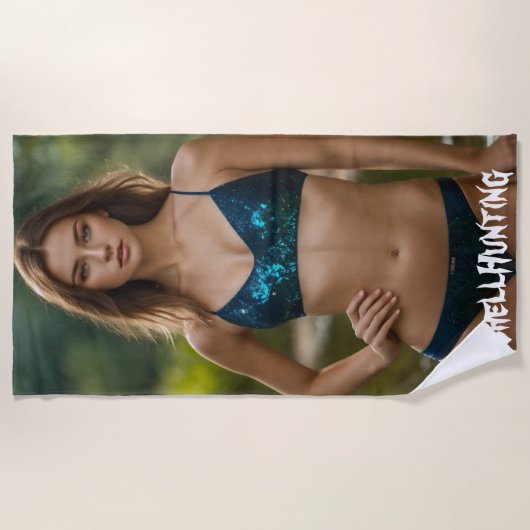 #ShellHunting Beach Towel Strandtuch (Vorderseite)