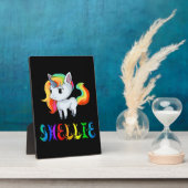 Shellie Einhorn Fotoplatte (Seite)
