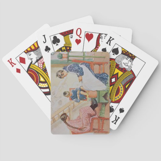 Shelling Peas, pub. in 'Lasst Licht Hinin'(`Let in Spielkarten (Rückseite)