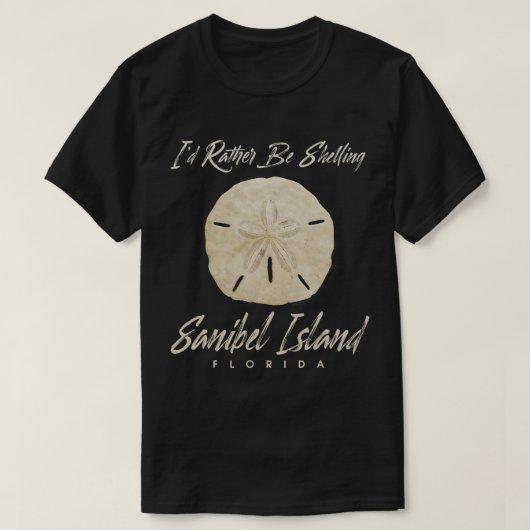 Shelling Sand Dollar Seashell Sanibel Island Flori T-Shirt (Design vorne)
