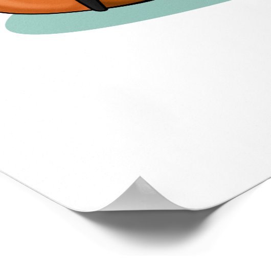 Shellist Funny Snail Cello Pun Poster (Ecke)