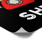 Shello Funny Sea Muschel Pub Dark BG Poster (Ecke)