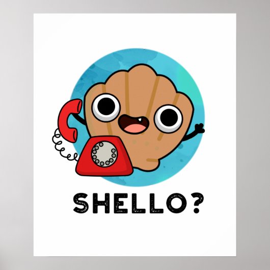 Shello Funny Sea Muschel Pub Poster (Vorne)