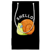 Shello Funny Snail Handy Pub Dark BG Kleine Geschenktüte (Vorderseite)
