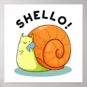 Shello Funny Snail Handy Pub Poster (Vorne)