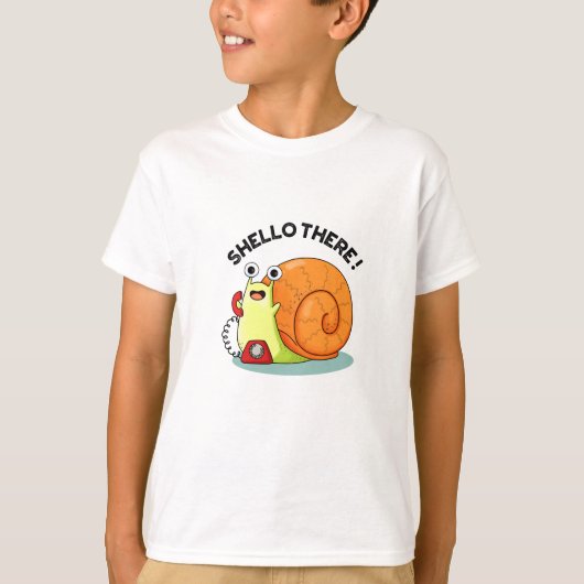 Shello There Funny Snail Hello Pub T-Shirt (Vorderseite)