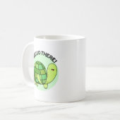 Shello There Funny Tortoise Pun Kaffeetasse (Vorderseite Links)