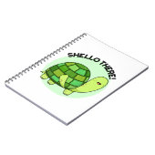 Shello There Funny Tortoise Pun Notizblock (Linke Seite)