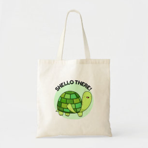 Shello There Funny Tortoise Pun Tragetasche