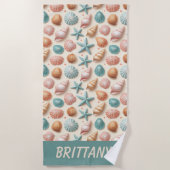 Shells Abundance Strandtuch (Vorderseite)