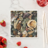 Shells, Rocks and Coral Nature Photography Serviette (Beispiel)