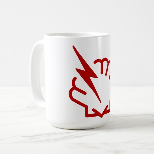Shellschock-Bug-Tasse Kaffeetasse (Vorderseite Links)