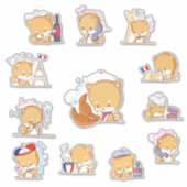 Shelly geht zu Frankreich Sticker Pack (Vorderseite)