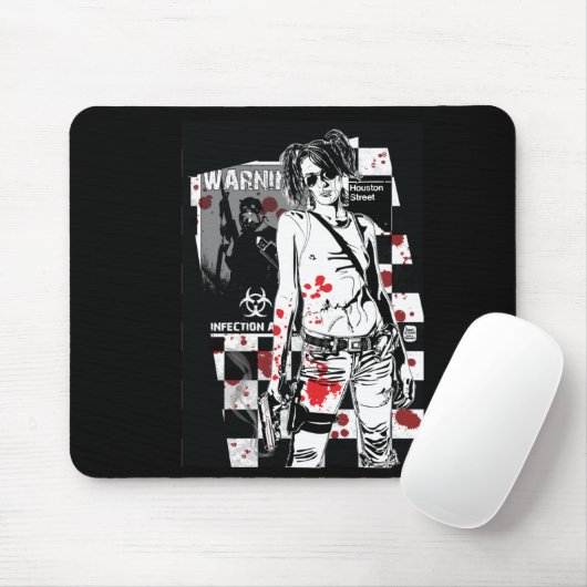 Shelly-Zombie-Jäger Mousepad (Mit Mouse)