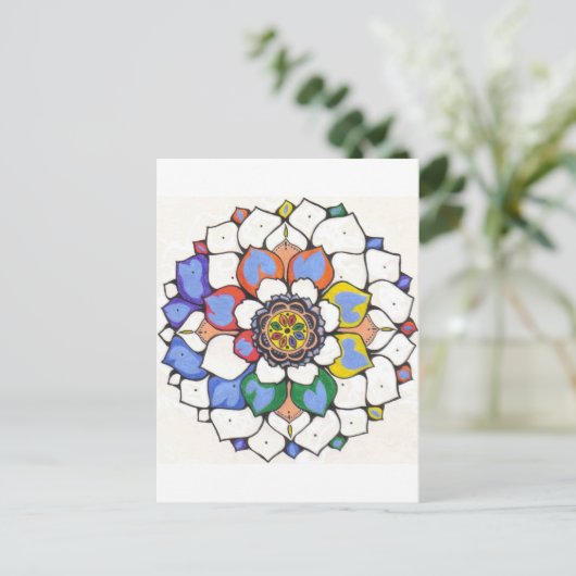 Shellzmandala Postkarte (Stehend Vorderseite)