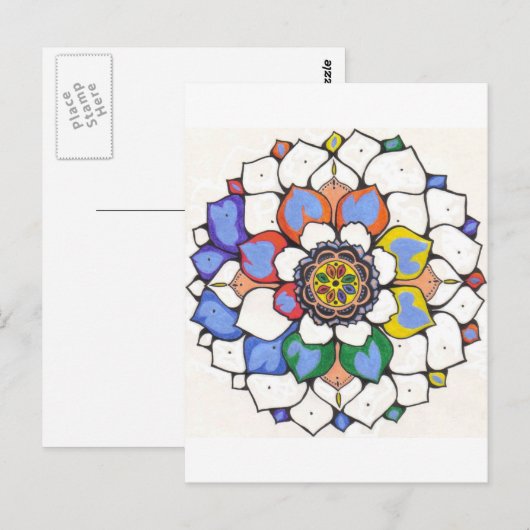 Shellzmandala Postkarte (Vorne/Hinten)