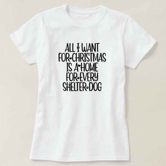 Shelter Dog Weihnachtszeit T - Shirt (Design vorne)