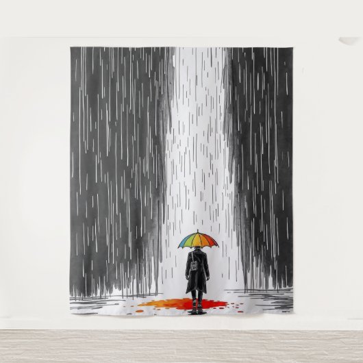 “Shelter in Color” Wandteppich (Vorderseite)