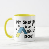 Sheltie Agility-HundeTasse Tasse (Links)