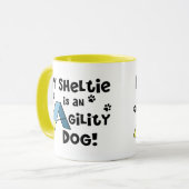 Sheltie Agility-HundeTasse Tasse (Vorderseite Links)