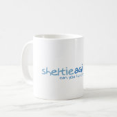 Sheltie Agility - können Sie es behandeln? Kaffeetasse (Vorderseite Links)