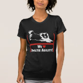 Sheltie Agility-Liebe T-Shirt (Vorderseite)