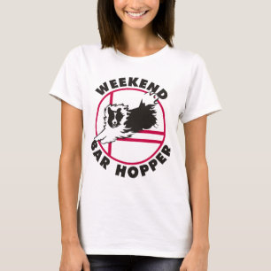 Sheltie Agility-Wochenenden-Bar-Trichter T-Shirt