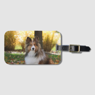 Sheltie Akylic Luggage Tag Gepäckanhänger