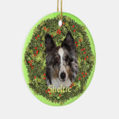 Sheltie Art Keramikornament (Rechts)