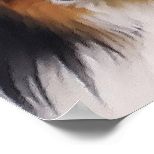 Sheltie Art Print Poster (Ecke)