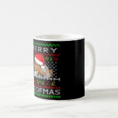 Sheltie Berger Shetland Sheepdog Christmas Dog Kaffeetasse (VorderseiteRechts)