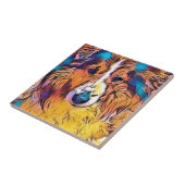 Sheltie Bild Fliese (Seite)