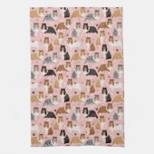 Sheltie Bones and Paws Küchentücher (Vertikal)