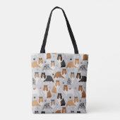Sheltie Bones and Paws Toag Tasche (Rückseite)