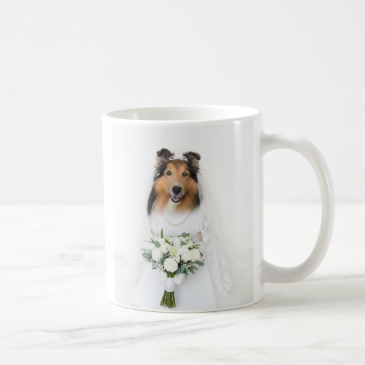 Sheltie Braut Kaffeetasse (Rechts)