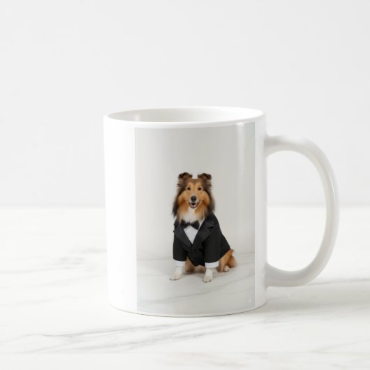 Sheltie Bräutigam Kaffeetasse (Rechts)