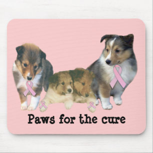 Sheltie Brustkrebs Mousepad