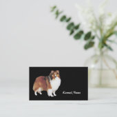 Sheltie Brüter-Visitenkarte Visitenkarte (Stehend Vorderseite)