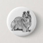 Sheltie Button (Vorderseite)