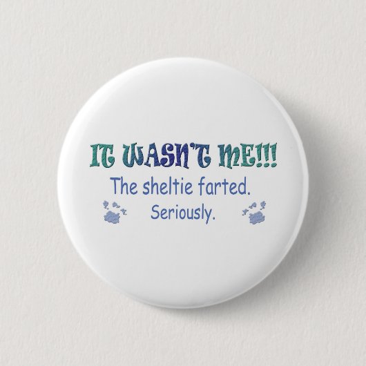 Sheltie Button (Vorderseite)