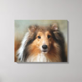 Sheltie Canine Leinwanddruck (Vorderseite)