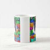 Sheltie Christmas Open Geschenke Bi Blue Kaffeetasse (Mittel)