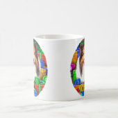 Sheltie Christmas Open Geschenke Verkauf Kaffeetasse (Mittel)