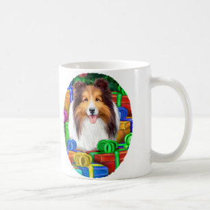 Sheltie Christmas Open Geschenke Verkauf Kaffeetasse