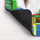 Sheltie Christmas Open Geschenke Verkauf Mousepad (Ecke)