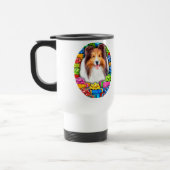 Sheltie Christmas Open Geschenke Verkauf Reisebecher (Links)